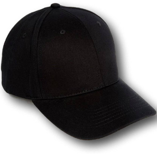 ALAMOS Black Nylon Plain Baseball Cap ALAMOS Men's Caps