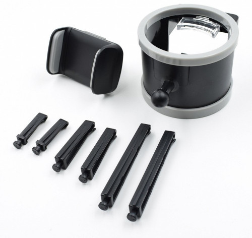 BB4 Car Mobile Holder for AC Vent, Anti slip, Dashboard Metal Grey BB4 Car Mobile Holders