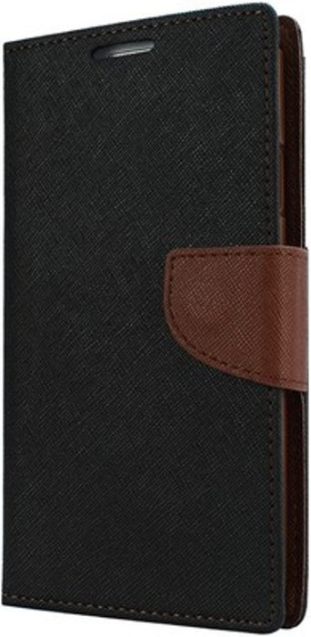 Phone Spar Flip Cover for Mi Redmi 1S Brown, Black Phone Spar Plain Cases Covers