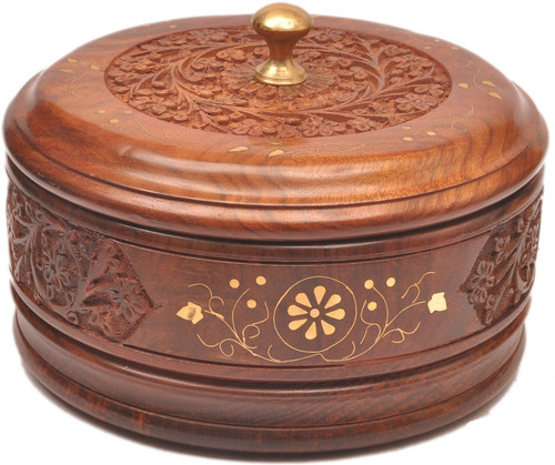 Sparkle India wooden hot pot chapati casserole Serve Casserole 2.5 L Sparkle India Casseroles