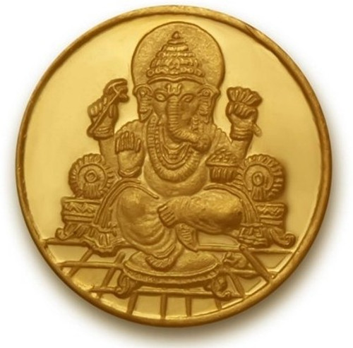 P.N.Gadgil Jewellers Ganesh Om 24 995 K 2 g Gold Coin P.N.Gadgil Jewellers Coins Bars