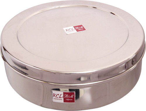 KCL Chapati Box 900 ml Steel Grocery Container Silver KCL Kitchen Containers