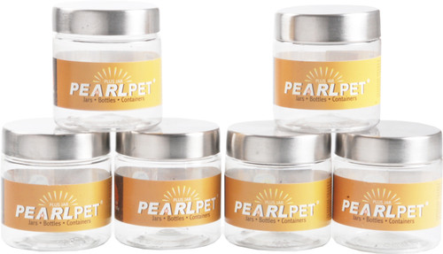 Pearlpet Food Storage 500 ml Plastic Grocery Container Pack of 6, Clear Pearlpet Kitchen Containers