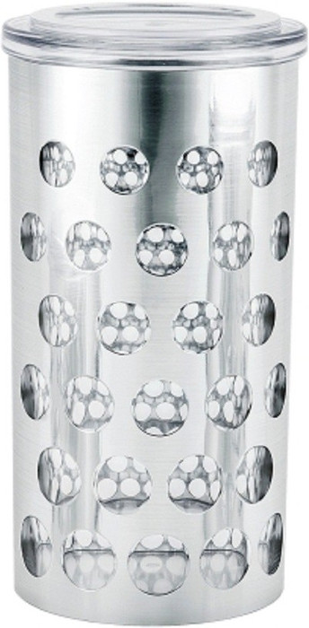 Premsons Acrylic Jar 20 x 10.5 cm 7 L Plastic Grocery Container Silver Premsons Kitchen Containers