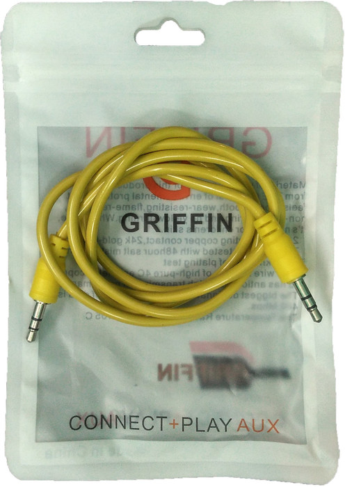 Griffin CONNECT+PLAY 1 m AUX Cable Compatible with AUDIO MP3, Multicolor Griffin Computers