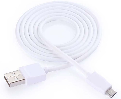 DHHAN Extra Long 3m Cable For Samsung S6/ S6 Edge 3 m Micro USB Cable Compatible with Samsung S6/ S6 Edge, White, One Cable DHHAN Mobile Cables