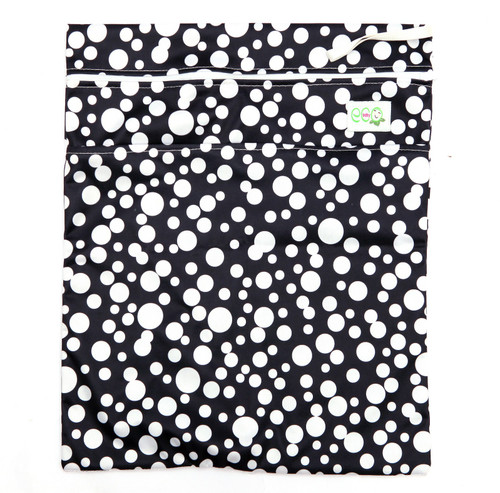 Eco Baby Polka Fusion WB Diaper Bags Black Eco Baby Diaper Bags