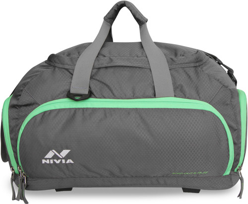 Nivia Carrier 3 Multi Purpose Bag Travel Duffel Bag Grey, Kit Bag Nivia Gym Bag