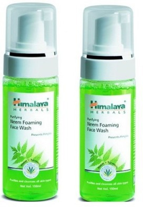 HIMALAYA Herbas Purifying Neem Foaming Pack of 2 Face Wash 300 ml HIMALAYA Face Wash