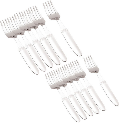 Petals Stainless Steel Dessert Fork Set Pack of 12 Petals Forks
