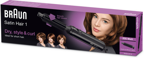 Braun Satin Hair 1 AS 110 Hair Styler Black Braun Hair Stylers