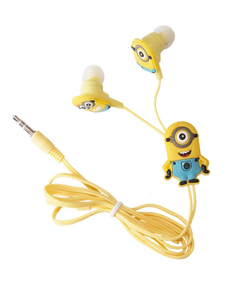 MINIONS In ear Z20 Wired without Mic Headset Yellow, In the Ear MINIONS Headphones