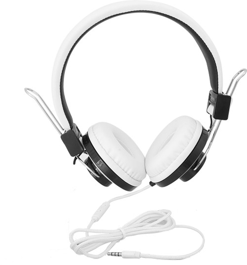 Inext IN 918 HP Wht Wired Headset without Mic White, On the Ear Inext Headphones