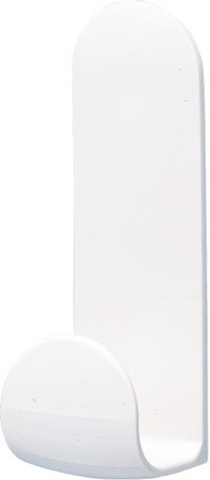 Interdesign Self Adhesive Tall Hooks 2 Pack, White Hook Pack of 2 Interdesign Hooks