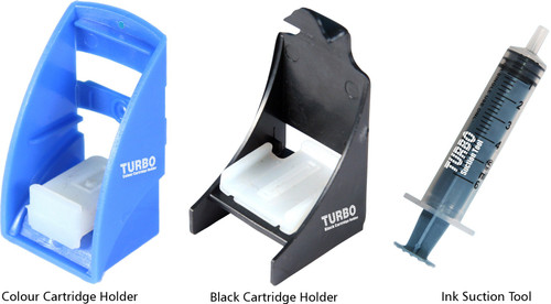 Turbo Ink Refill Kit Tools for Cartridge Head Cleaning Suction for HP 678/802/818 cartridge Tri Color Ink Cartridge Turbo Ink Refill Kit Supplies