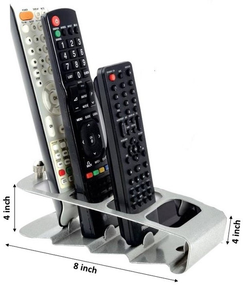 Action World Mini Remote Stand Iron Wall Shelf Number of Shelves 4, Black Action World Wall Shelves