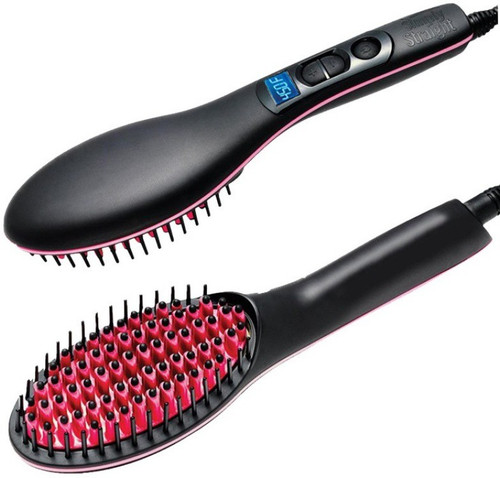 Wonder World Styler Hair Straight™ Type 671 ® Automatic LCD Temperature Control Paddle Brush Black Wonder World Personal Care Appliances