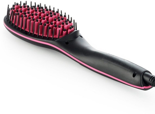 Wonder World ® Antiscaled Brush Fast Hair Straightener Comb Iron with LCD Display GoPro Look™ Type 011 Black Wonder World Personal Care Appliances