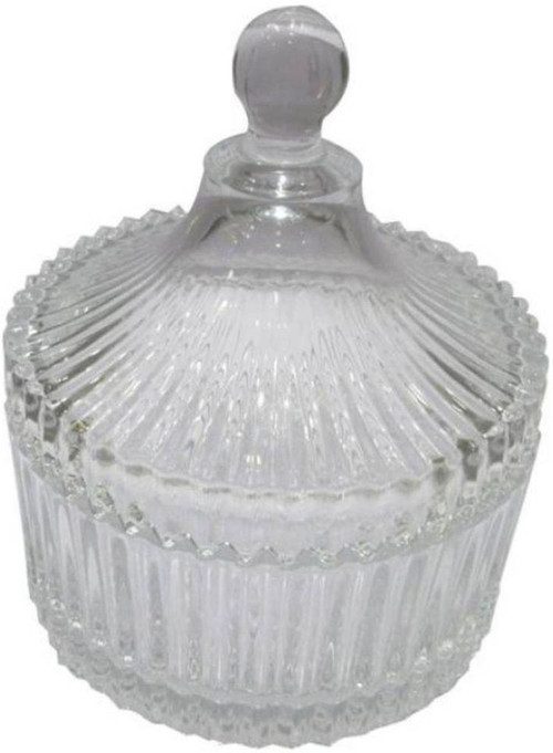 BLUE BIRDS diamond candy big Glass Candy Bowl White, Pack of 1 BLUE BIRDS Bowls