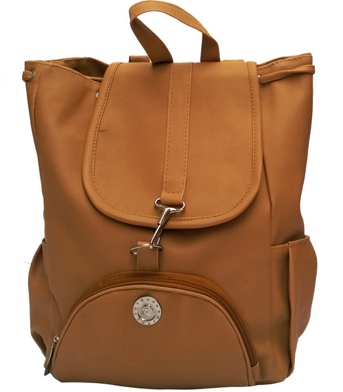 Vintage Stylish Ladies Expandable Backpacks Handbags Mustard Color bag 125 2.5 L Backpack Yellow Vintage School Bags