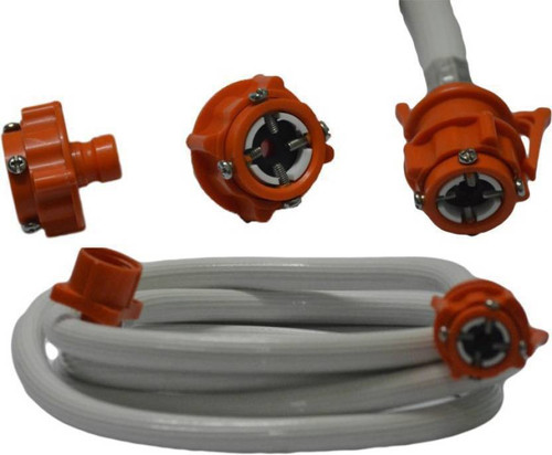 PK Aqua 3 METER UNIVERSAL WASHING MACHINE INLET HOSE + Faucet Tap Adapter Set. Hose Pipe PK Aqua Hose Pipes