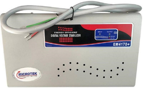 Microtek MICROTEK 4170 4 Voltage Stabilizer for AC Upto 1.5 Ton Grey Microtek Voltage Stabilizers