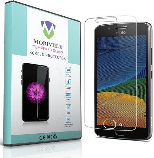 MOBIVIILE Tempered Glass Guard for Motorola Moto G5 Pack of 1 MOBIVIILE Screen Guards