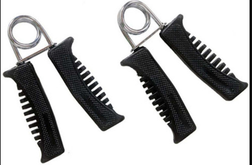 Arnav Plastic Hand Grip with Extra Cut for Acupressure and Muscels Hand Grip/Fitness Grip Black Arnav Hand Grips