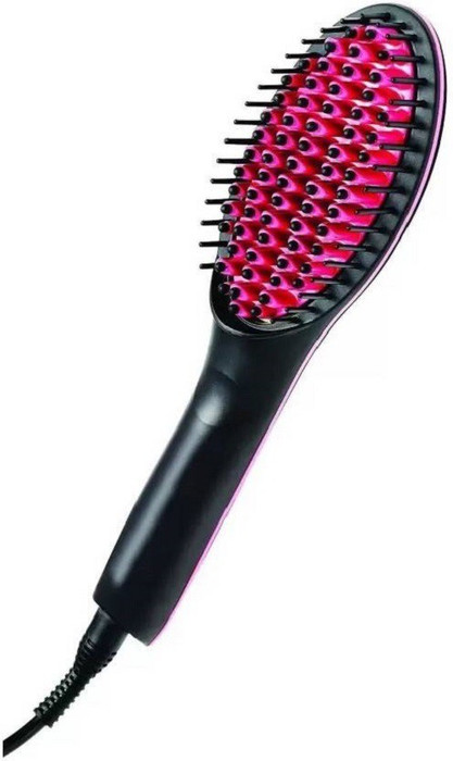 WDS Simply Straight Automatic LCD Display Temperature Control Paddle Brush Simply Straight SSHSA05 Hair Straightener Black, Pink WDS Hair Straightener