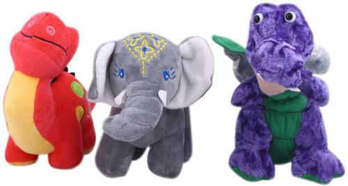 Galaxy World Airavat+Dragon+Dinosaur Set of 3 Soft Toys 15 cm Multicolor Galaxy World Soft Toys
