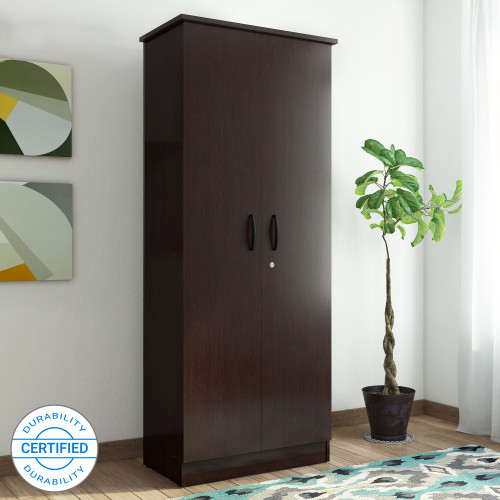 Valtos Engineered Wood 2 Door Wardrobe Finish Color Wenge Valtos Wardrobes