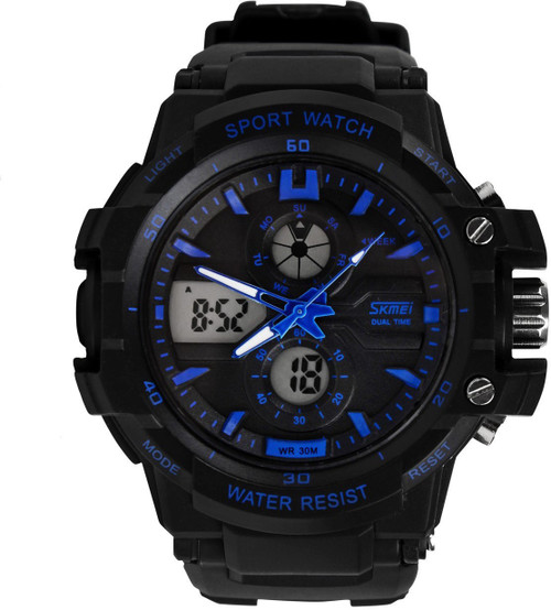SKMEI GM099BLU LCD Analog Digital Watch For Men SKMEI Wrist Watches
