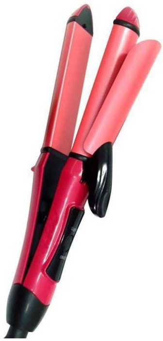 BHAVYA Hair Curler 2 in 1 HS HC 2009 Hair Straightener Pink BHAVYA Hair Straighteners