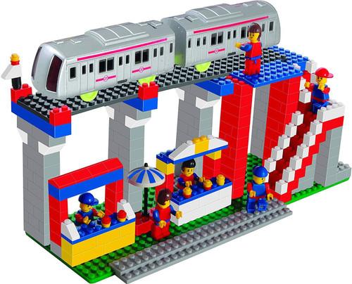Alpyog Metro Station Building Blocks set For Kids Minimum Age 4 Yrs Multicolor Alpyog Blocks Building Sets