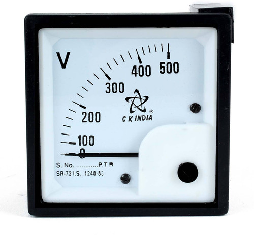 ckindia 72 MM AC 500 VOLT METER Voltmeter Analog ckindia Voltmeter