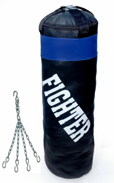 Fighter SUPER HEAVY PUNCHING BAG WITH CHAIN Banana Bag HEAVY, 36 kg Fighter Boxing Punching Bag