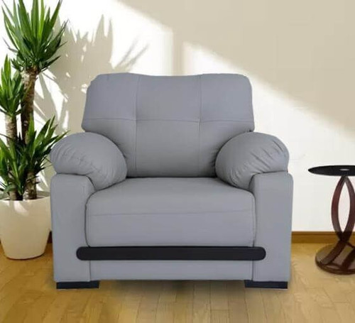 Flipkart Perfect Homes Manchester Leatherette 1 Seater Sofa Finish Color Grey, Knock Down Flipkart Perfect Homes Sofas Sectionals