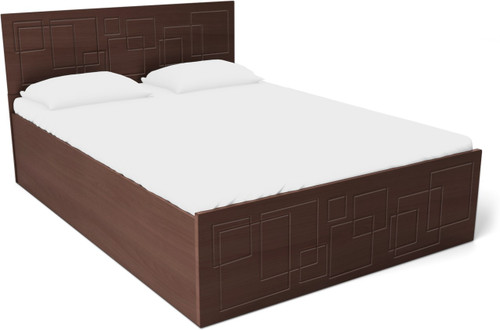 GODREJ INTERIO Squadro Engineered Wood Queen Box Bed Finish Color Cinnamon GODREJ INTERIO Beds