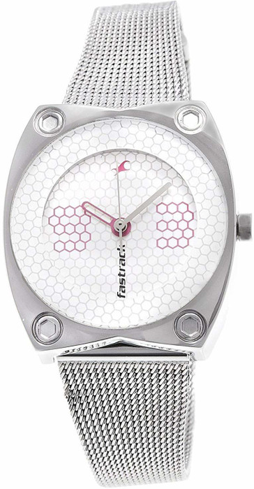 Fastrack NG6026SM01C Hip Hop Analog Watch For Women Fastrack Wrist Watches