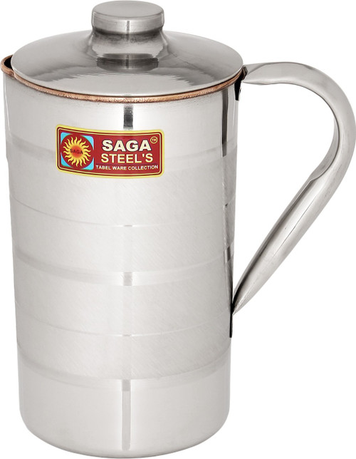 Saga 1.5 L Water Solid Appeal Jug Copper, Steel Saga Pitchers