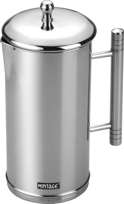Mintage 1.5 L Water Water Pitcher Gloss With Lid Jug Stainless Steel Mintage Pitchers