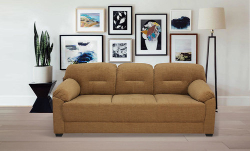 MUEBLES CASA Colton Fabric 3 Seater Sofa Finish Color Beige, Knock Down MUEBLES CASA Sofas Sectionals