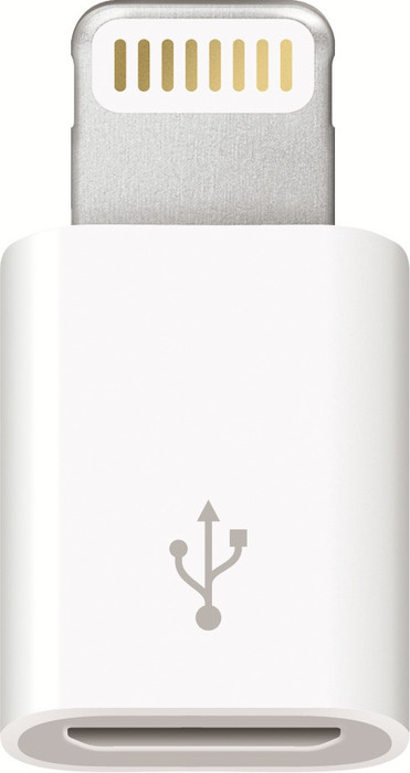 Apple MD820ZM/A Lightning to Micro USB Adapter Lightning Cable Compatible with HDTV, White, One Cable APPLE Mobile Cables