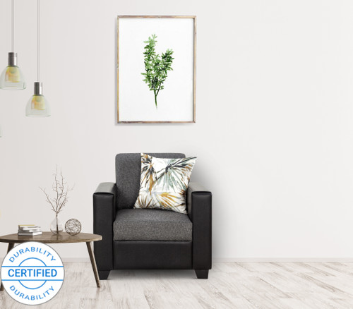 Urban Living Lucy Greenville Fabric 1 Seater Sofa Finish Color Grey, DIY Do It Yourself Urban Living Sofas Sectionals