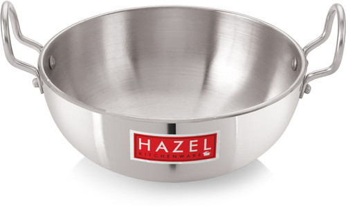 HAZEL Kadhai 30 cm diameter 3.5 L capacity Aluminium HAZEL Woks Kadhais