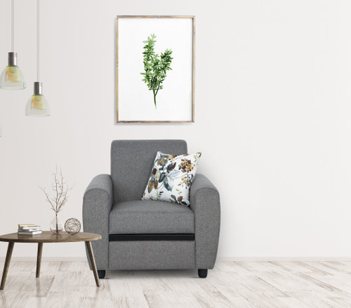 Urban Living Austin Fabric 1 Seater Sofa Finish Color Grrey, DIY Do It Yourself Urban Living Sofas Sectionals