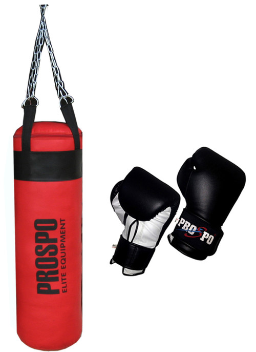 PROSPO Strong vinly Hanging 36 inch With 12 Oz Boxing Gloves Boxing Kit PROSPO Boxing Kit