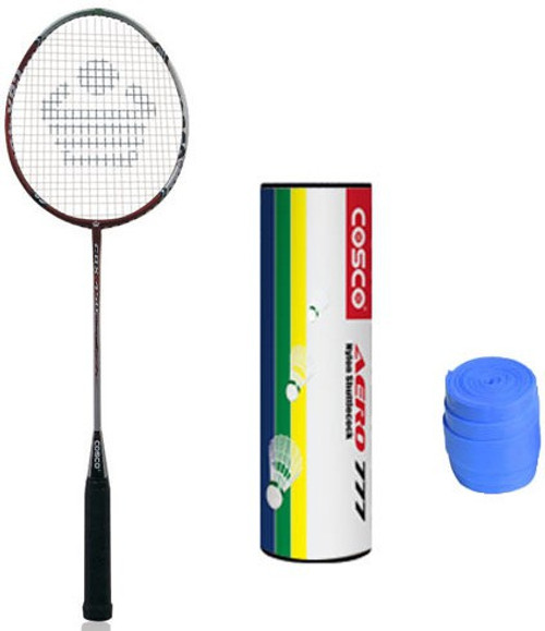 COSCO Cbx 450 With Aero 777 Nylon Shuttlecock And 1 Grip Badminton Kit COSCO Badminton Kits