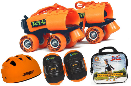 Jaspo Halloween Eco junior combo skates+helmet+knee+bag suitable for age upto 5 years Skating Kit Jaspo Skating Kits