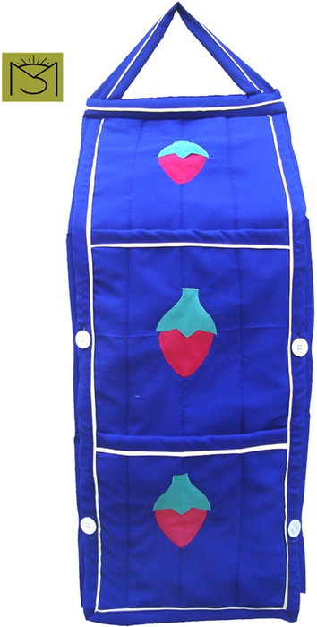 SRIM SMC0075 Polyester Collapsible Wardrobe Finish Color Blue, DIY Do It Yourself SRIM Collapsible Wardrobes